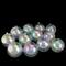 12ct. 4" Clear Iridescent Shatterproof Shiny Christmas Ball Ornaments